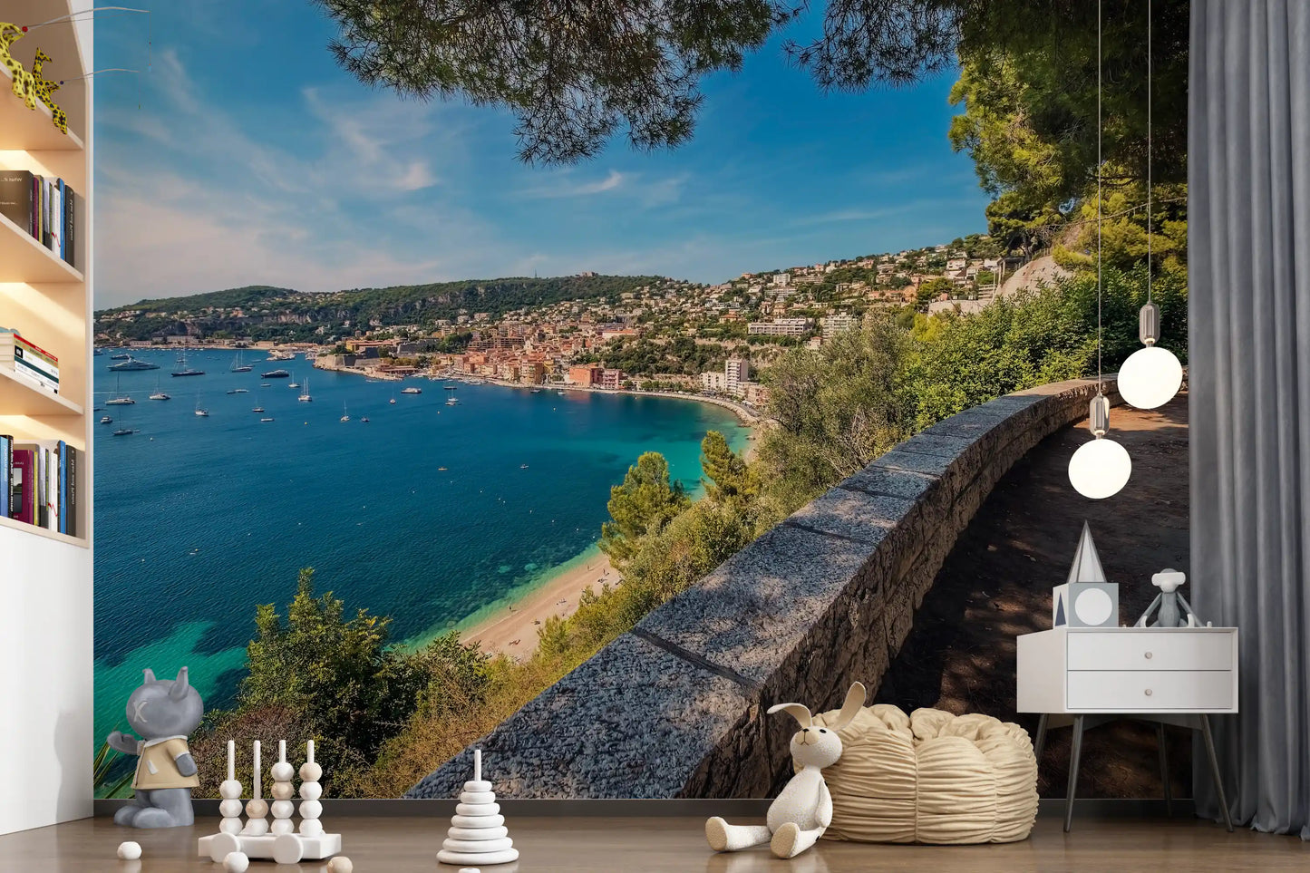 Villefranche-sur-Mer Coastal Escape Wall Mural