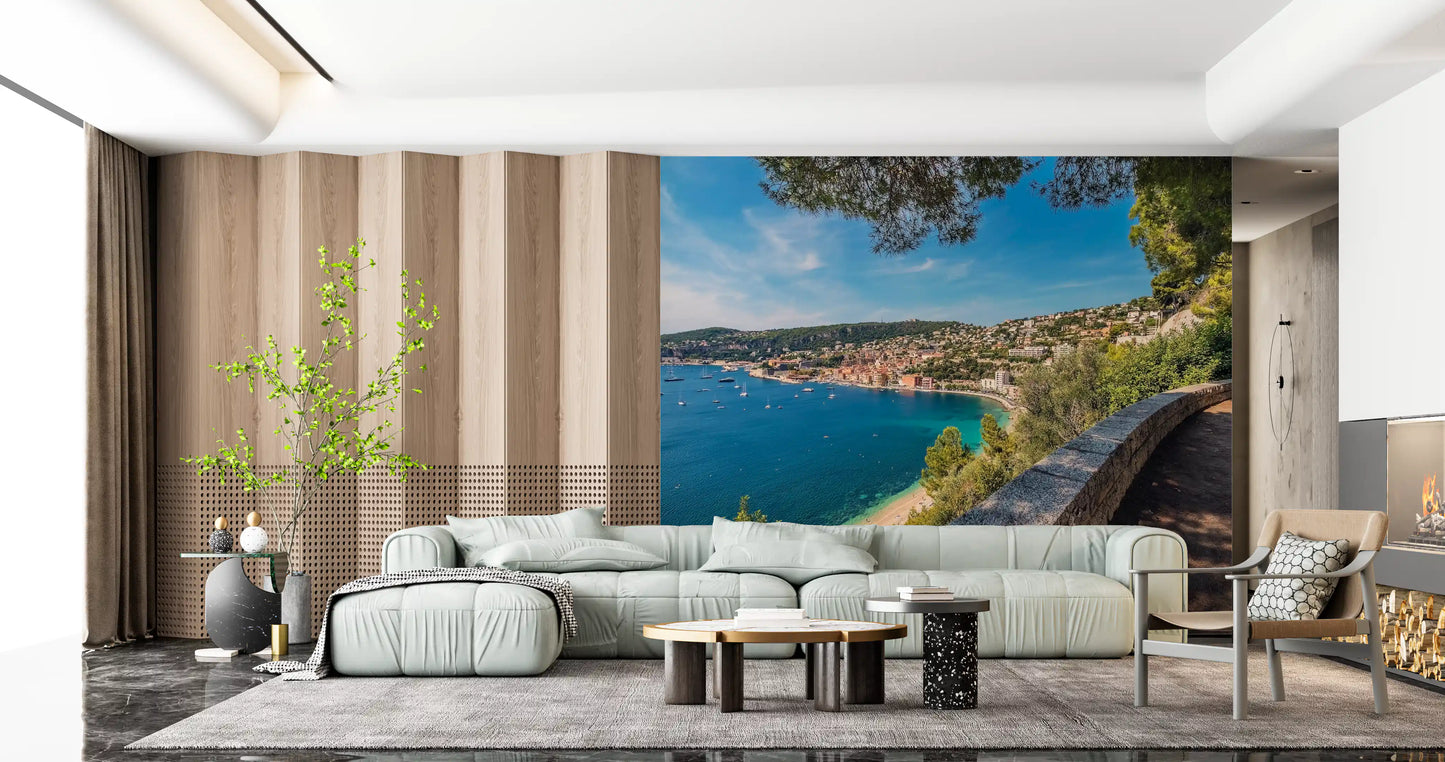 Villefranche-sur-Mer Coastal Escape Wall Mural
