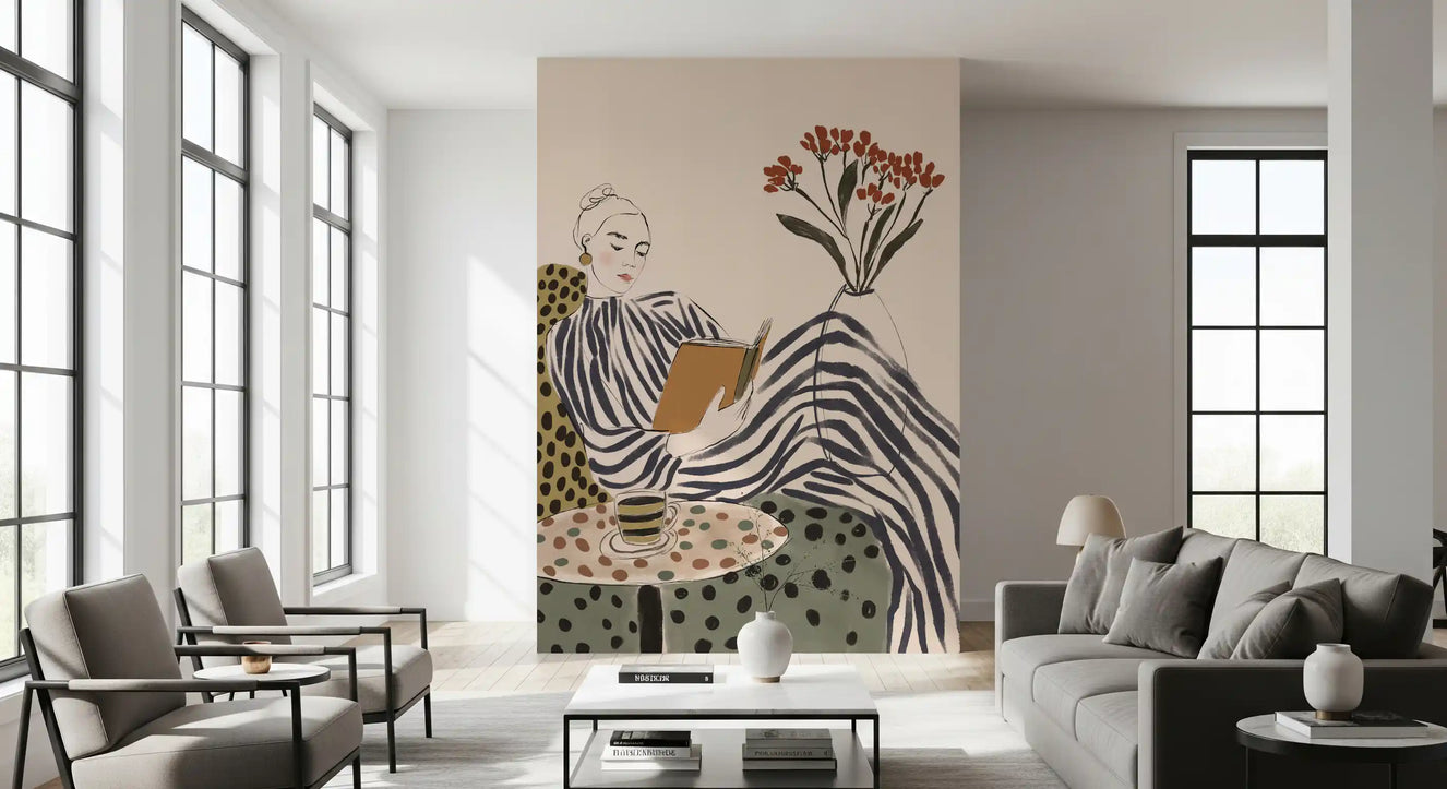 Stripes & Stories (Between Chapters) Wall Mural
