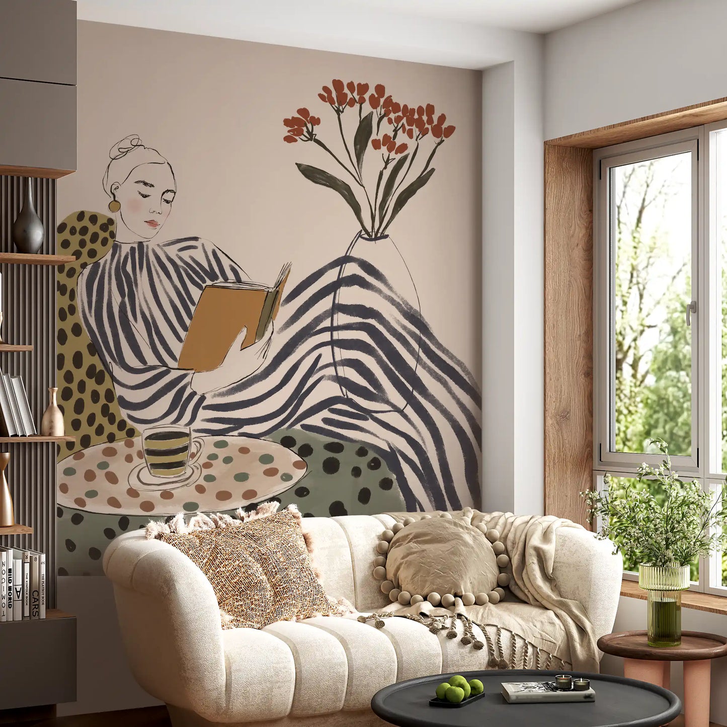 Stripes & Stories (Between Chapters) Wall Mural