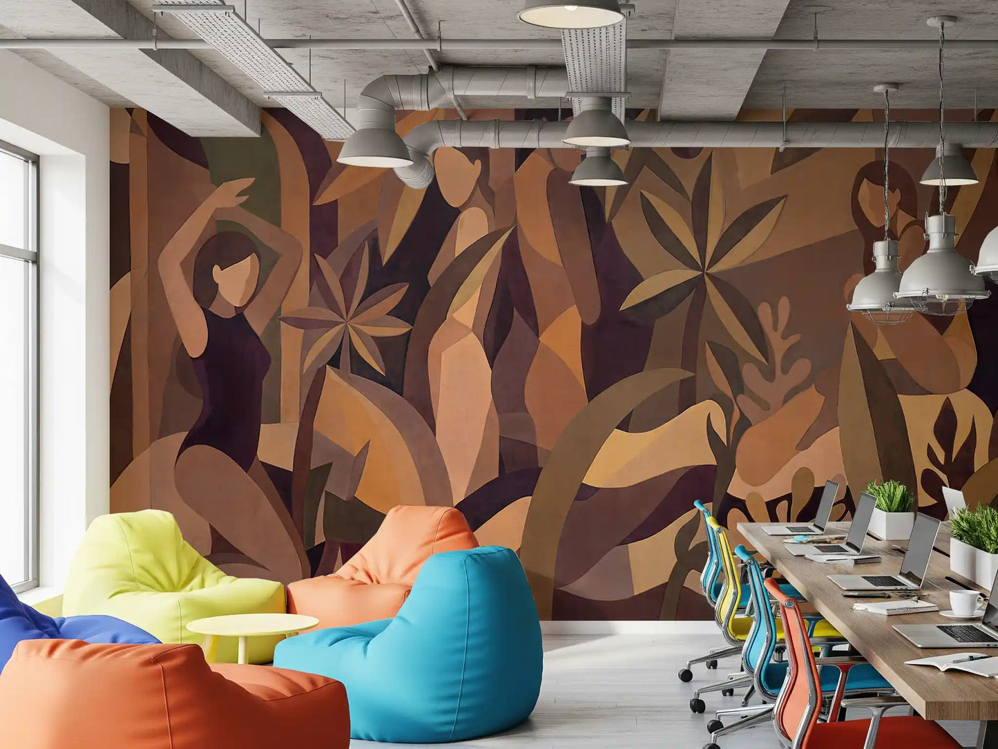 Amber Muse Wall Mural