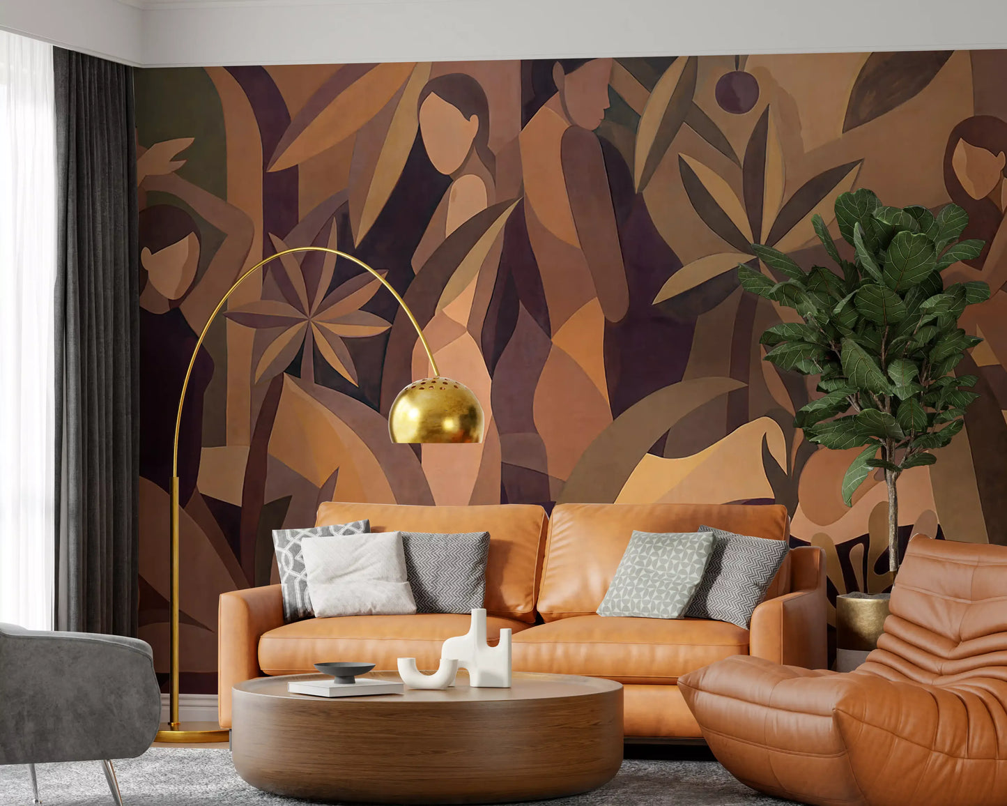 Amber Muse Wall Mural