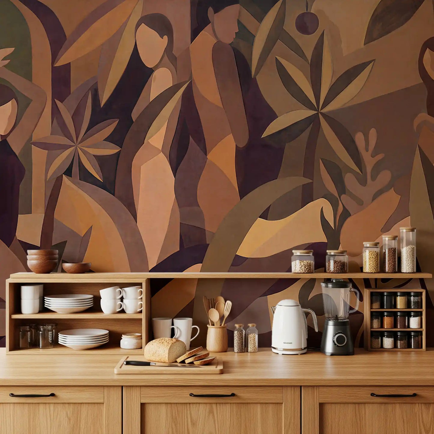 Amber Muse Wall Mural