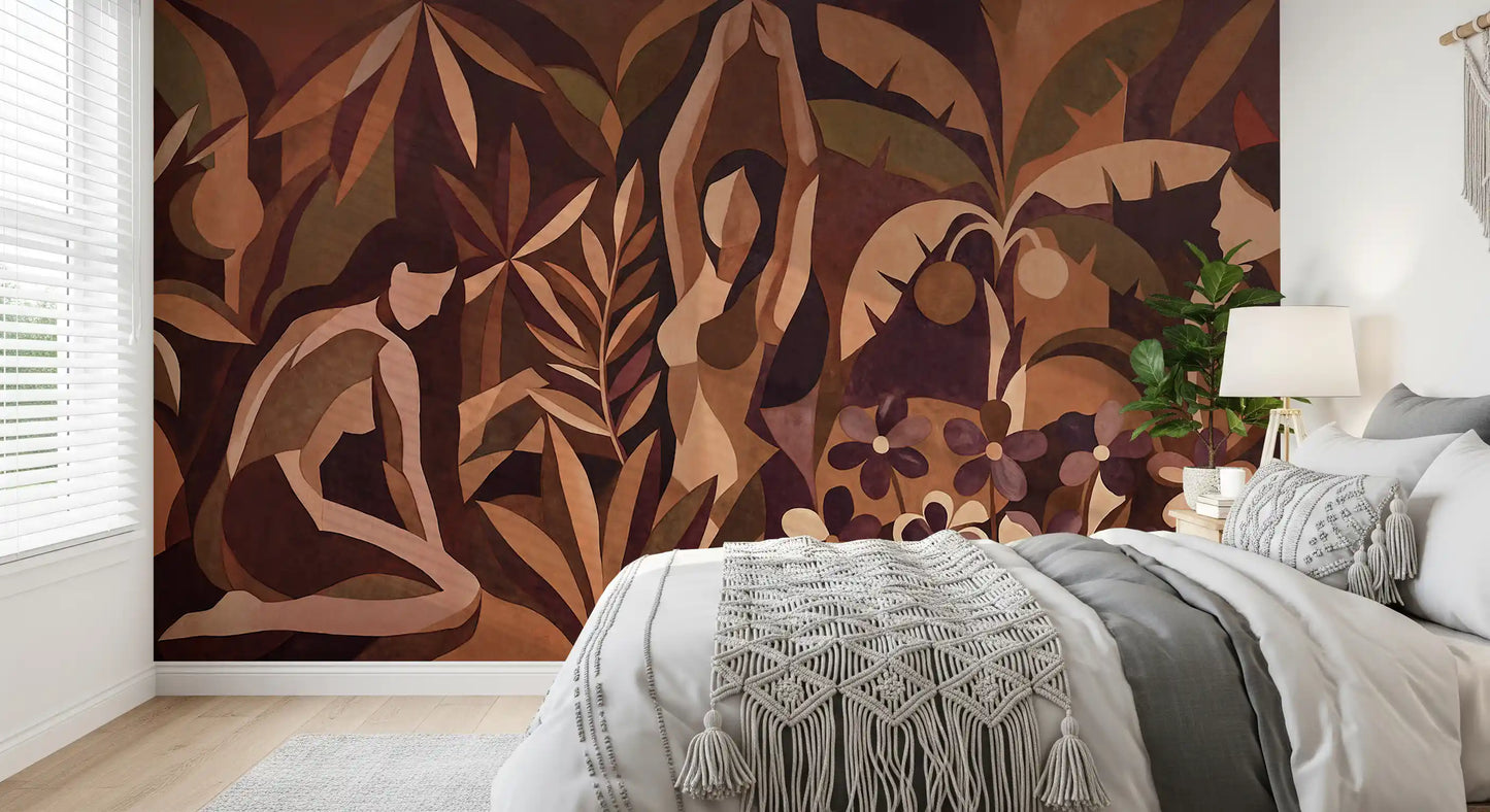 Amber Veil Wall Mural