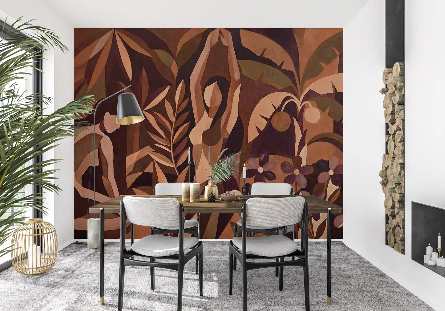 Amber Veil Wall Mural