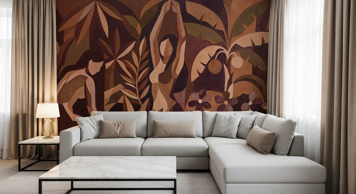 Amber Veil Wall Mural