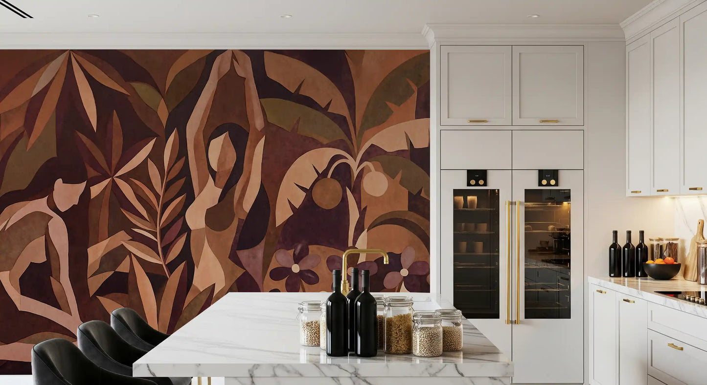 Amber Veil Wall Mural
