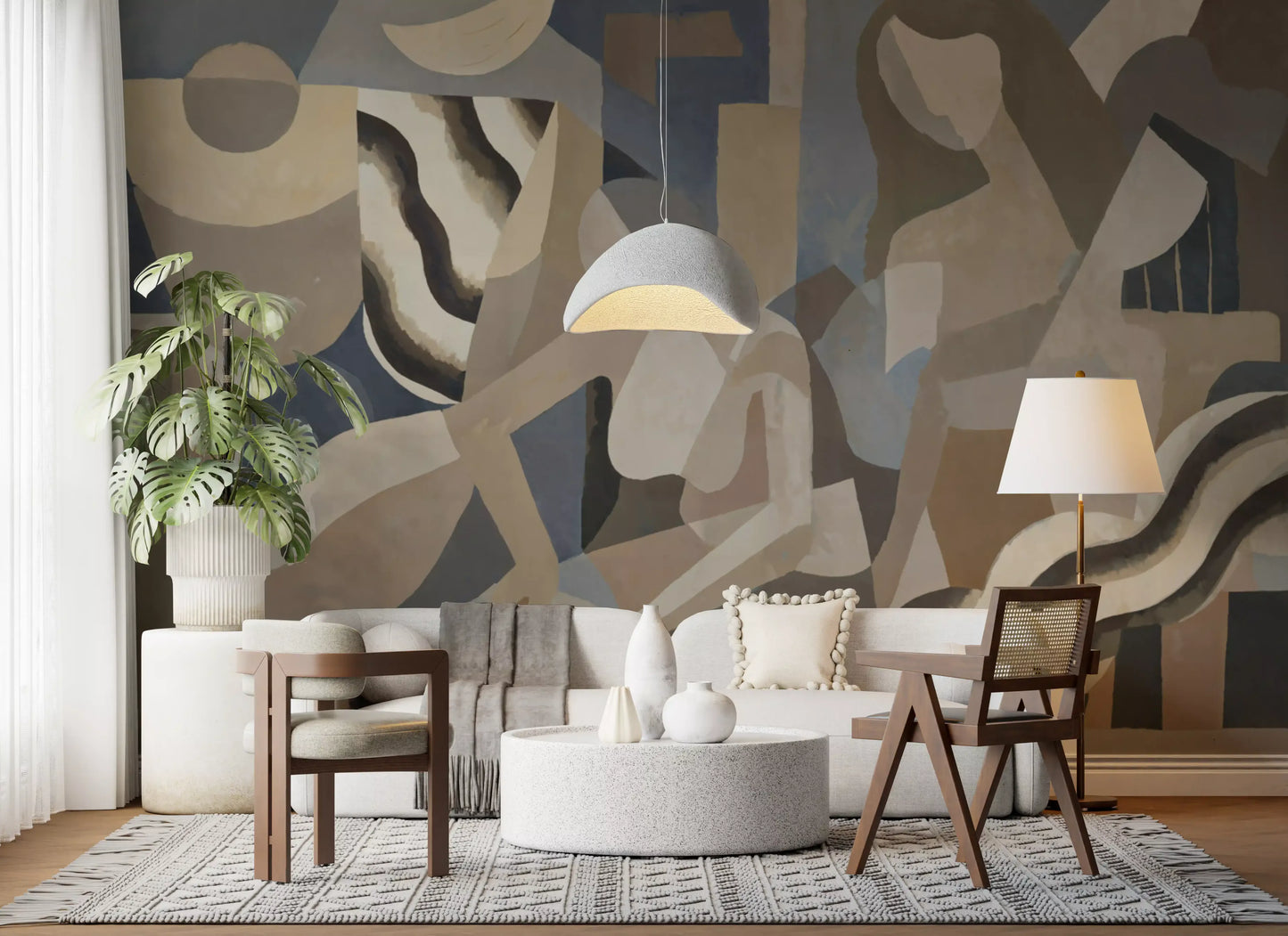 Lunar Smoke Wall Mural