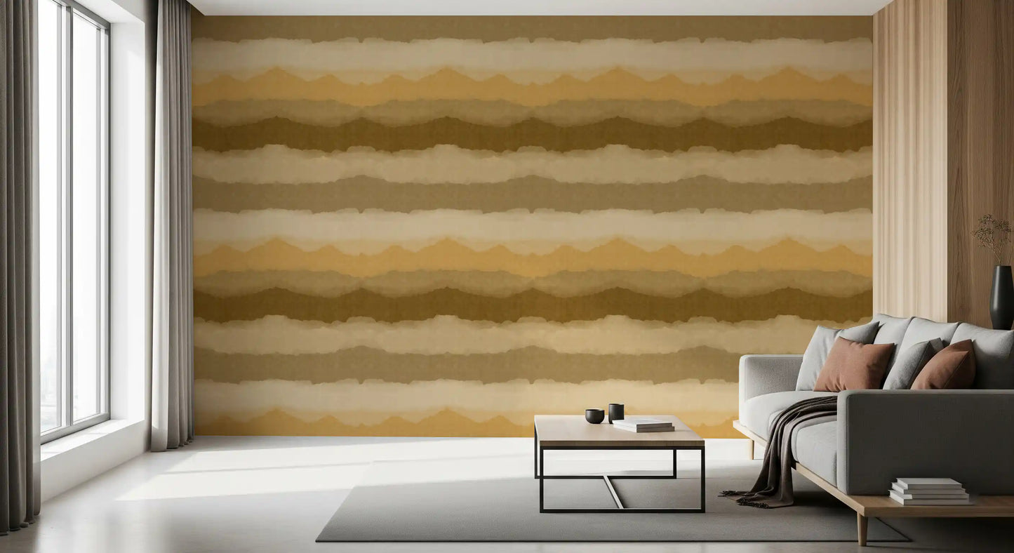 Relax Ocher Painted Horizon Wallpaper⁠