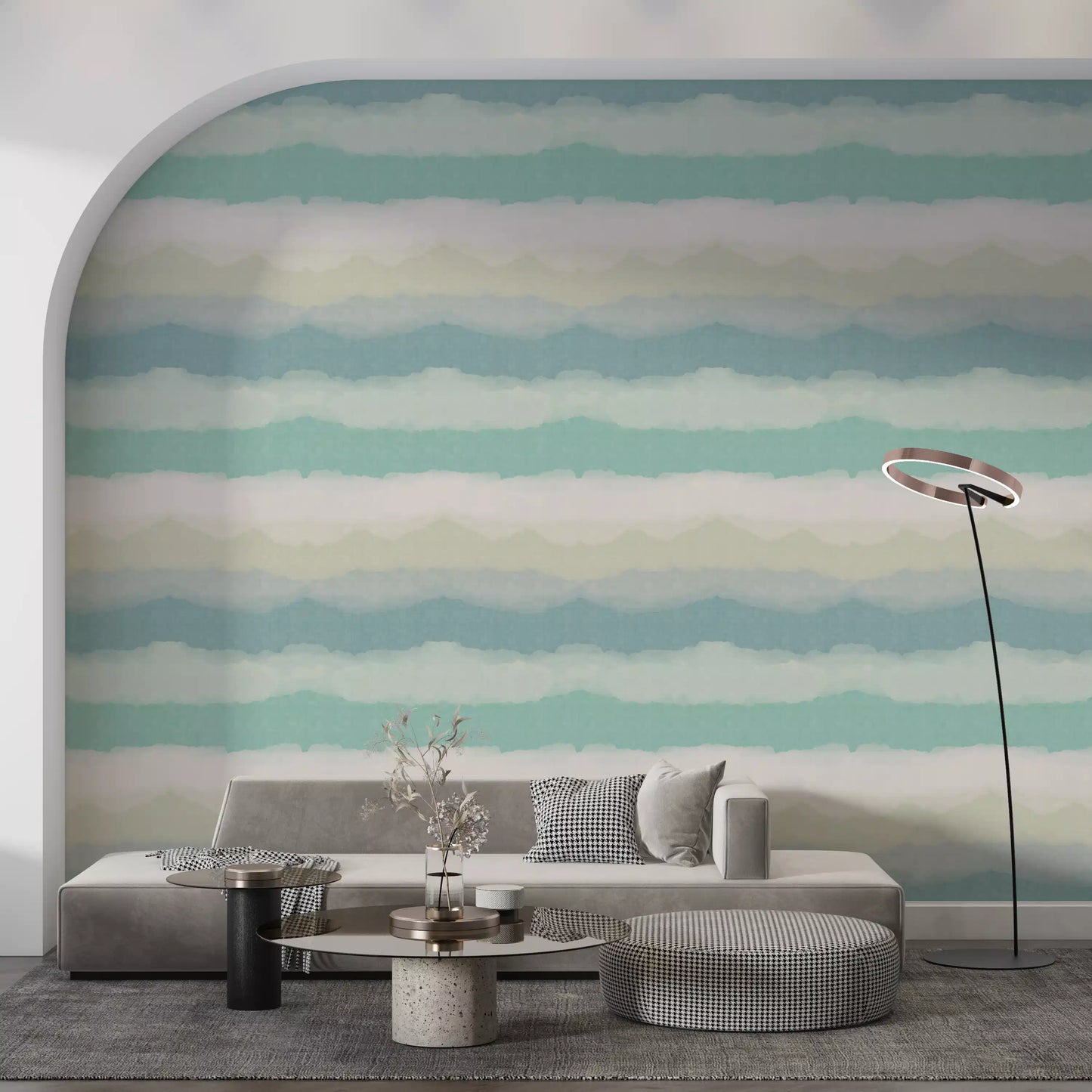 Relax Watery Painted Horizon Wallpaper⁠