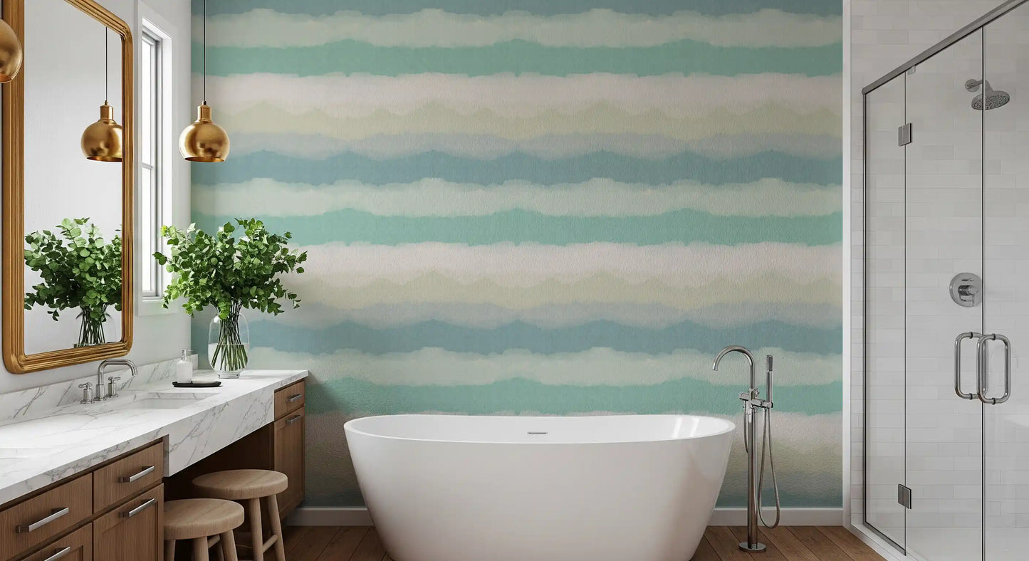 Relax Watery Painted Horizon Wallpaper⁠