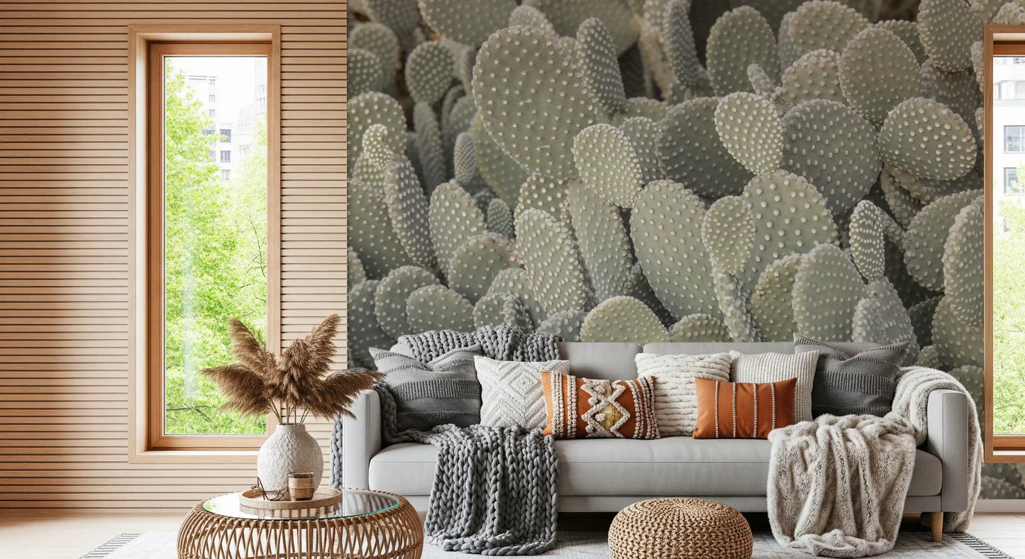 Cacti background Wall Mural