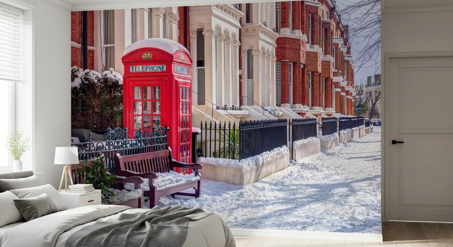 Snowy London Wall Mural