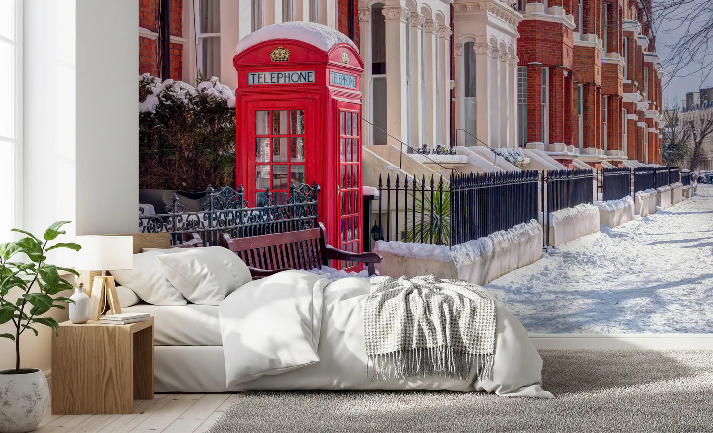Snowy London Wall Mural