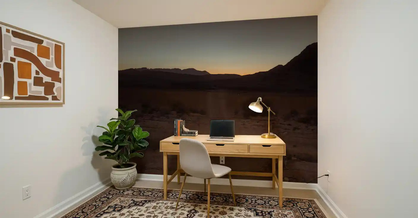 Desert Dawn Path Wall Mural