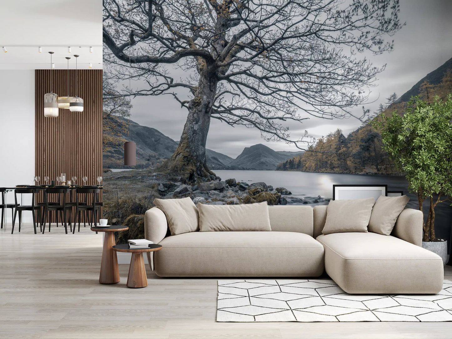 Ancient Oak, Silent Waters Wall Mural