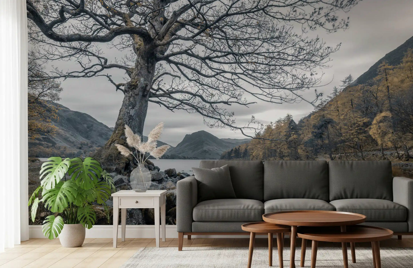 Ancient Oak, Silent Waters Wall Mural
