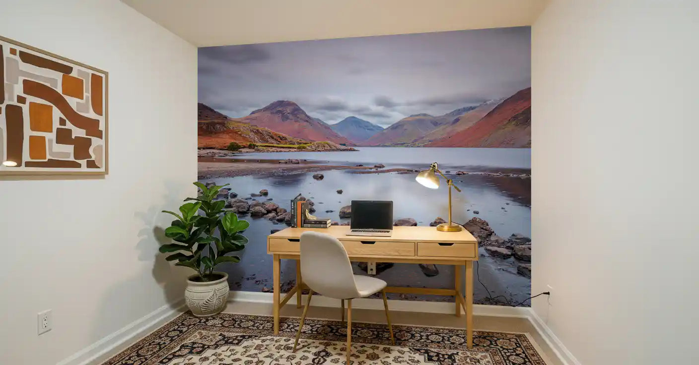 Wastwater's Autumnal Embrace Wall Mural