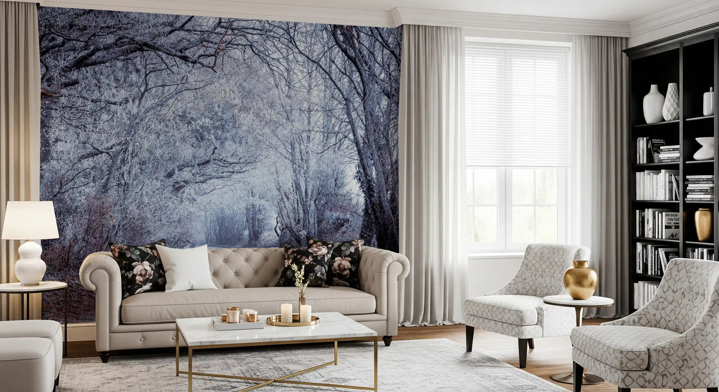 Winter's Enchanted Way Wall Mural