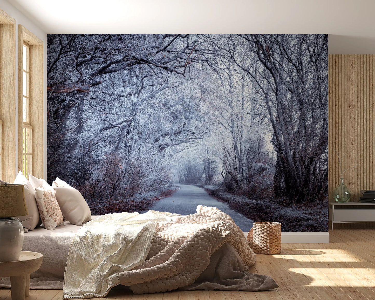 Winter's Enchanted Way Wall Mural