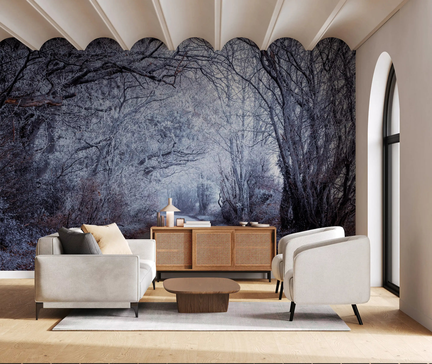 Winter's Enchanted Way Wall Mural