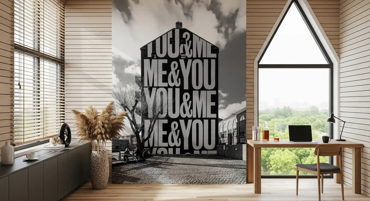 You & Me Urban Art Wall Mural