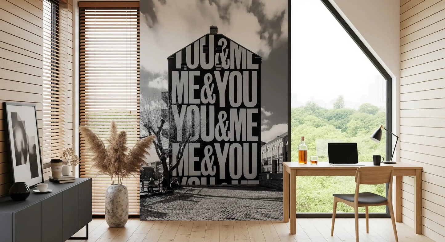 You & Me Urban Art Wall Mural