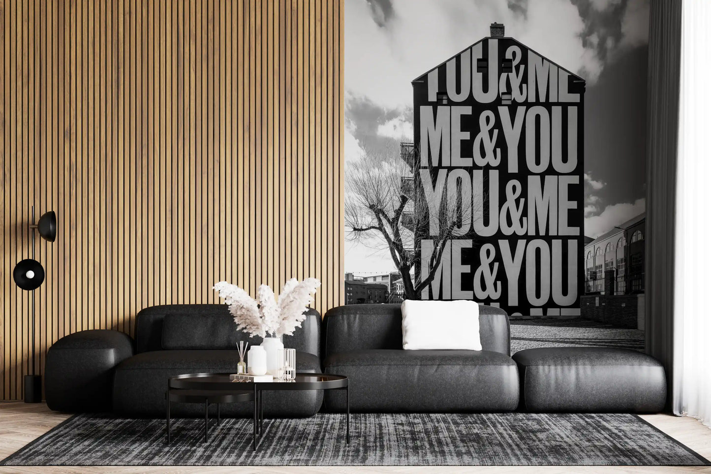You & Me Urban Art Wall Mural
