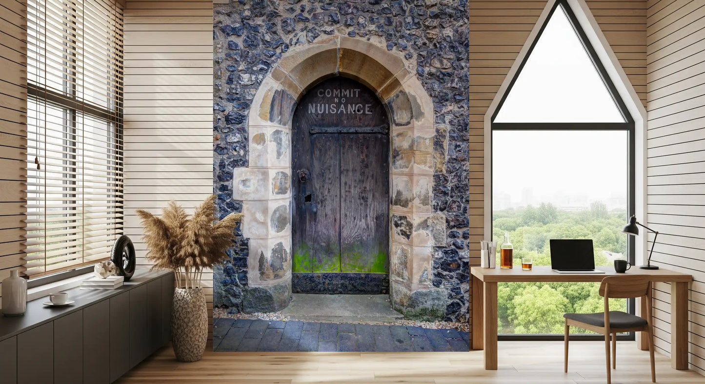 Arched Entry: Commit No Nuisance Wall Mural