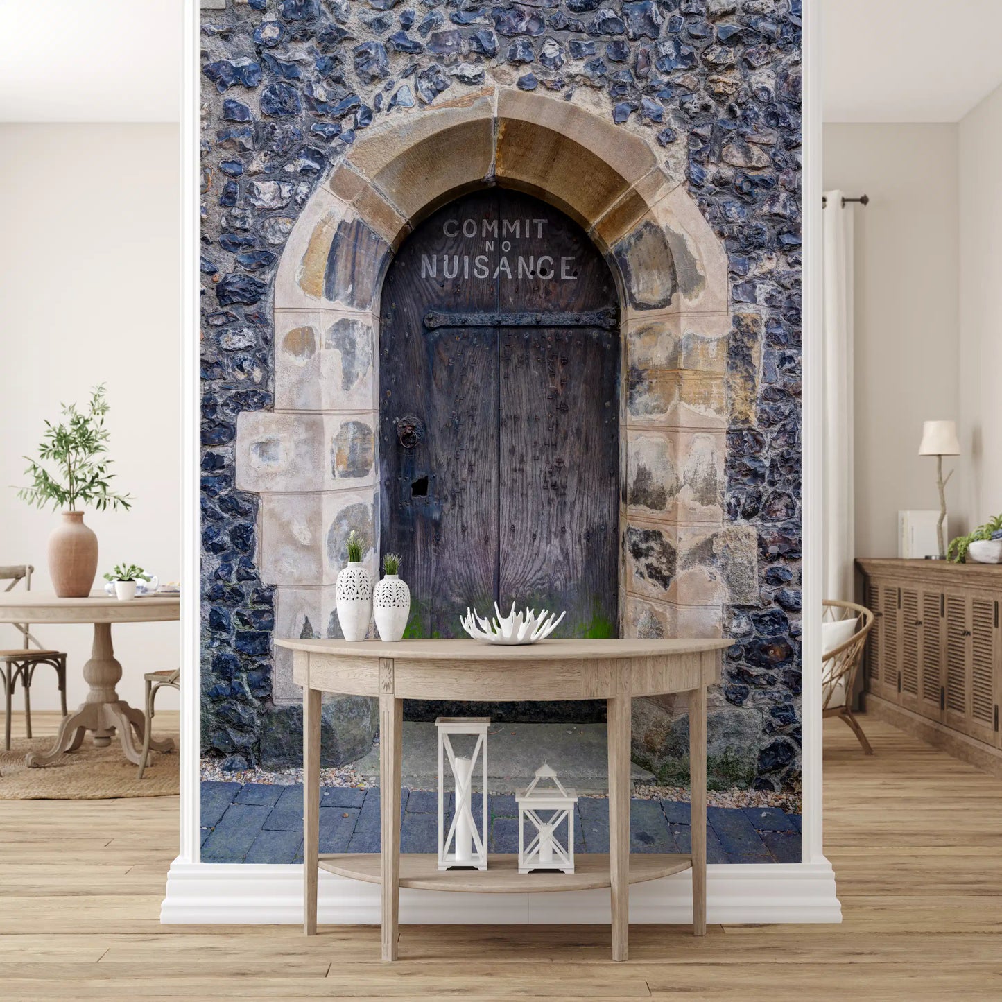 Arched Entry: Commit No Nuisance Wall Mural