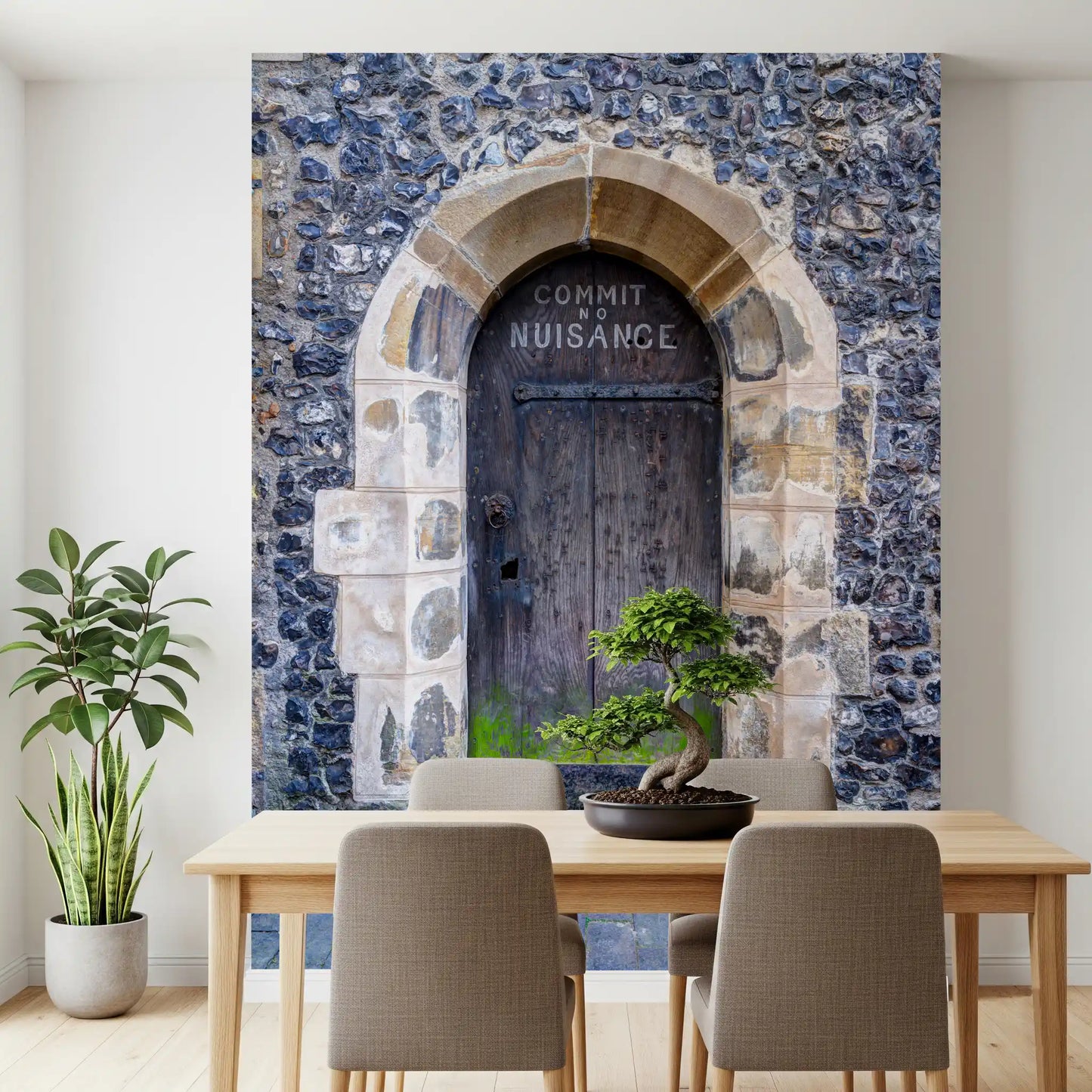 Arched Entry: Commit No Nuisance Wall Mural