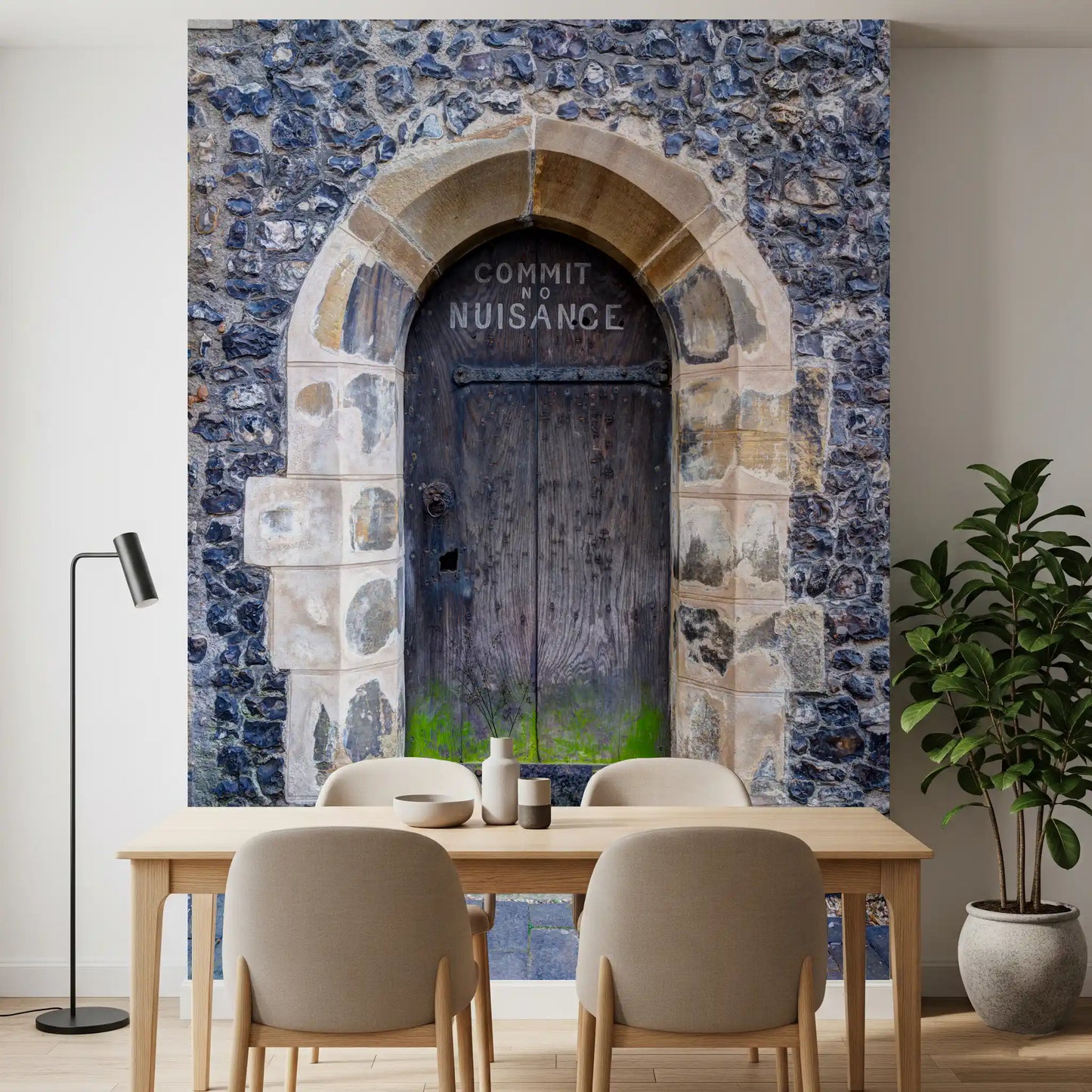 Arched Entry: Commit No Nuisance Wall Mural