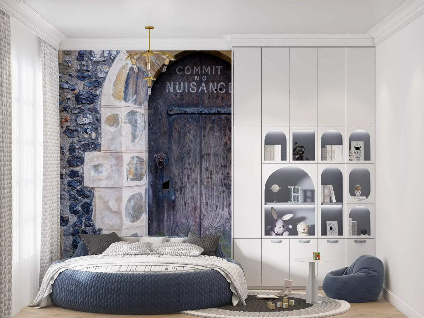 Arched Entry: Commit No Nuisance Wall Mural
