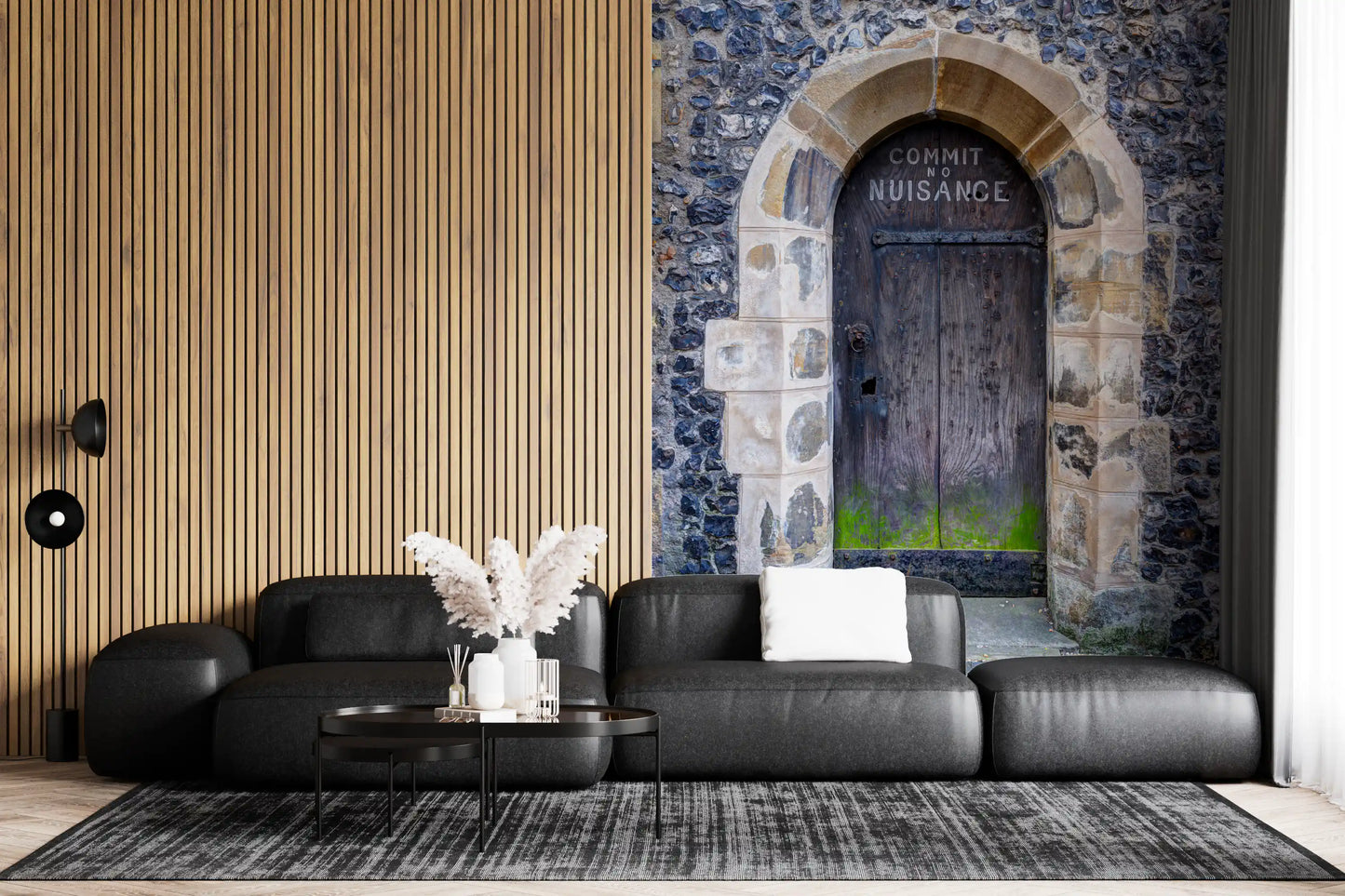 Arched Entry: Commit No Nuisance Wall Mural