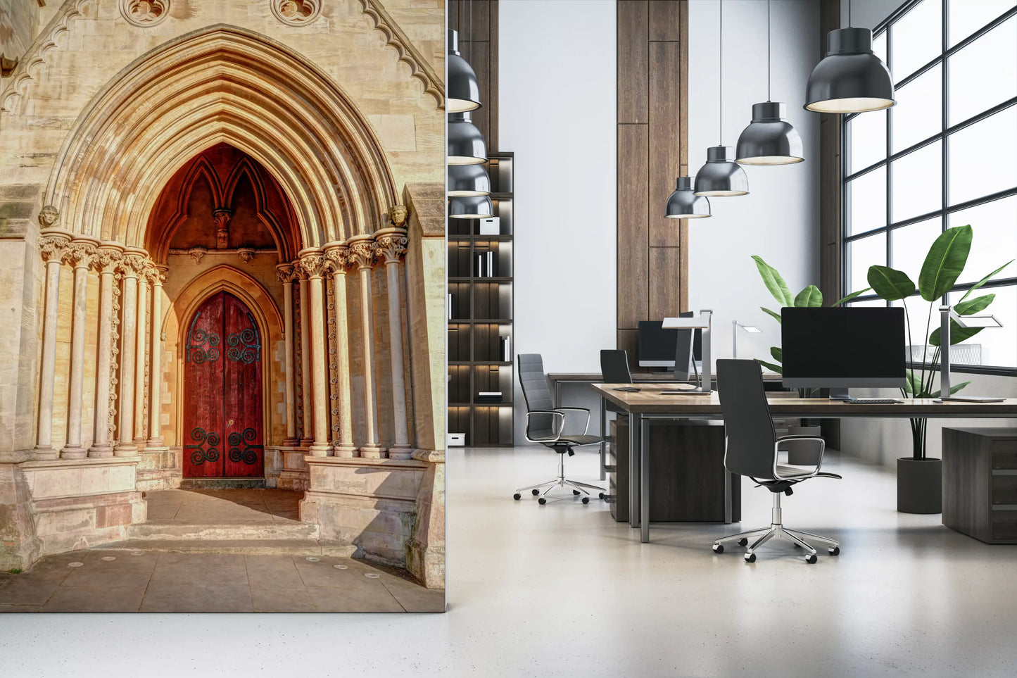Gothic Entryway Grandeur Wall Mural