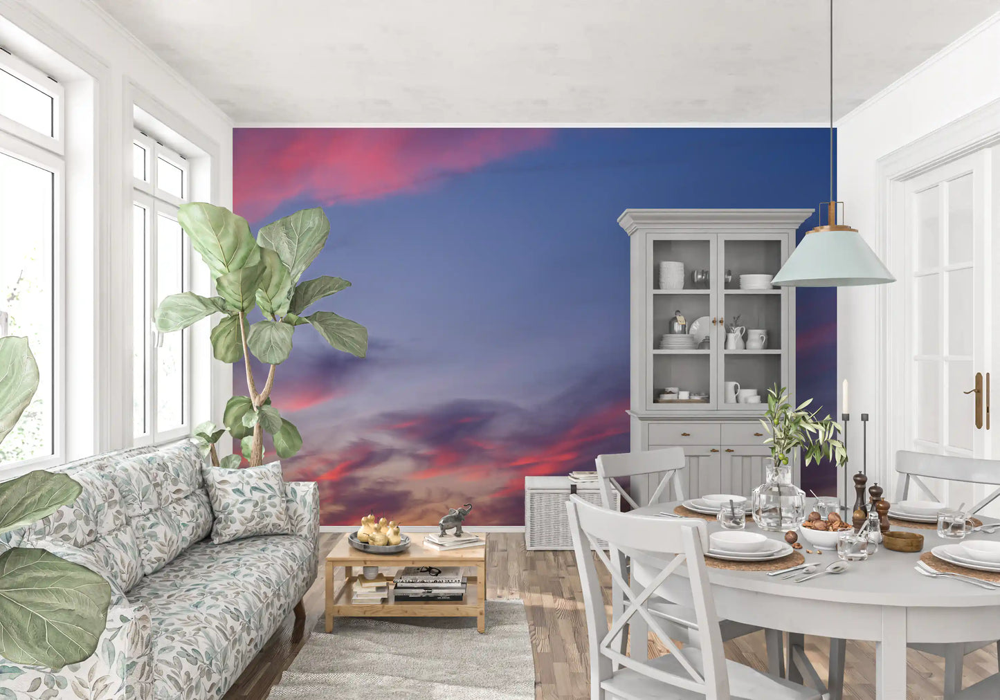 Twilight Bloom Sky Wall Mural