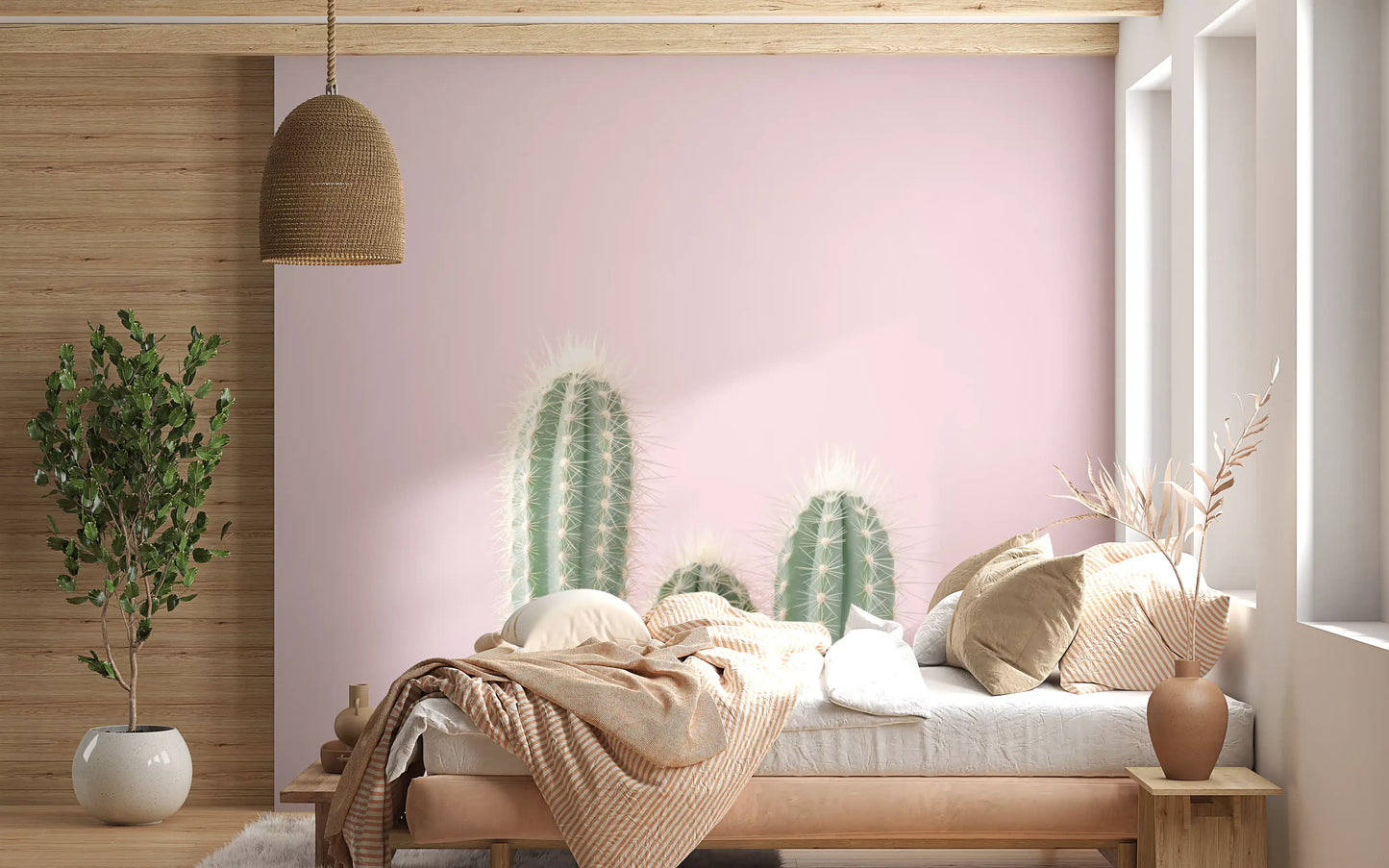 Blush Desert Spire Wall Mural