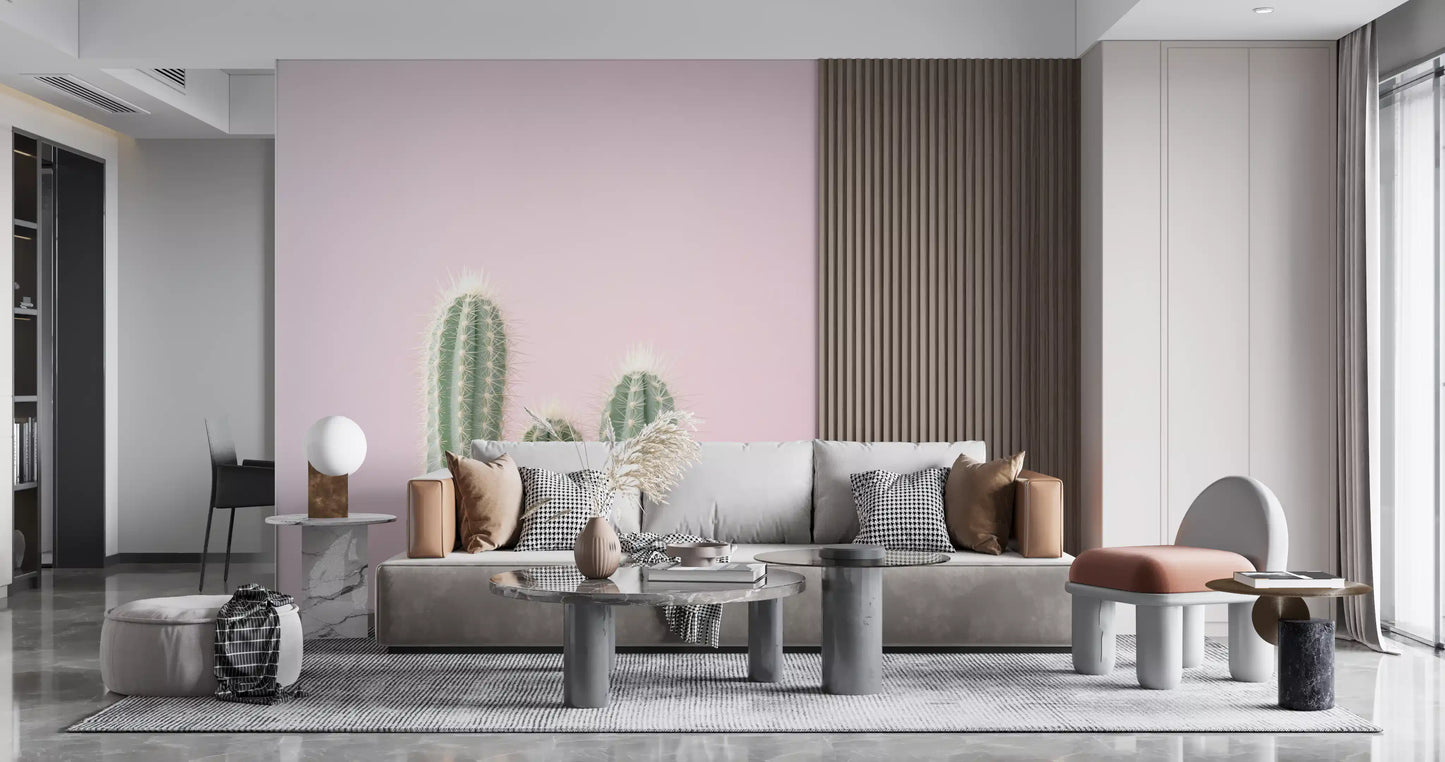 Blush Desert Spire Wall Mural