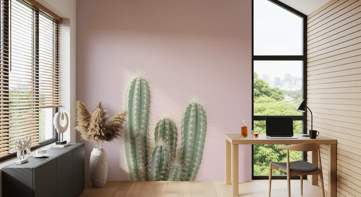 Blush Desert Spire Wall Mural