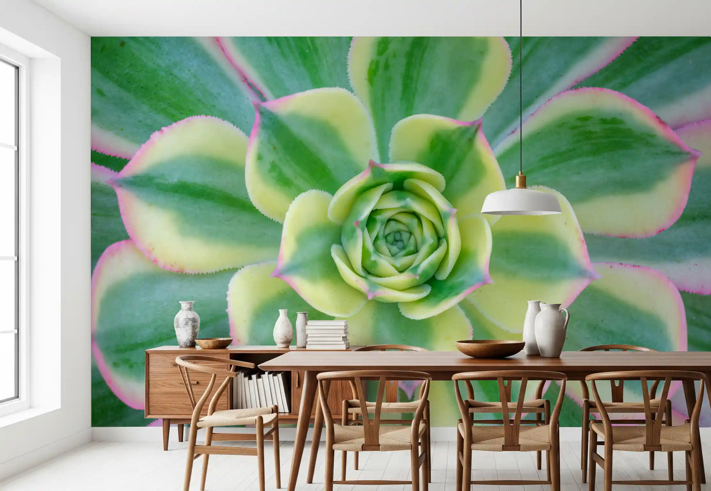 Succulent Serenity Wall Mural