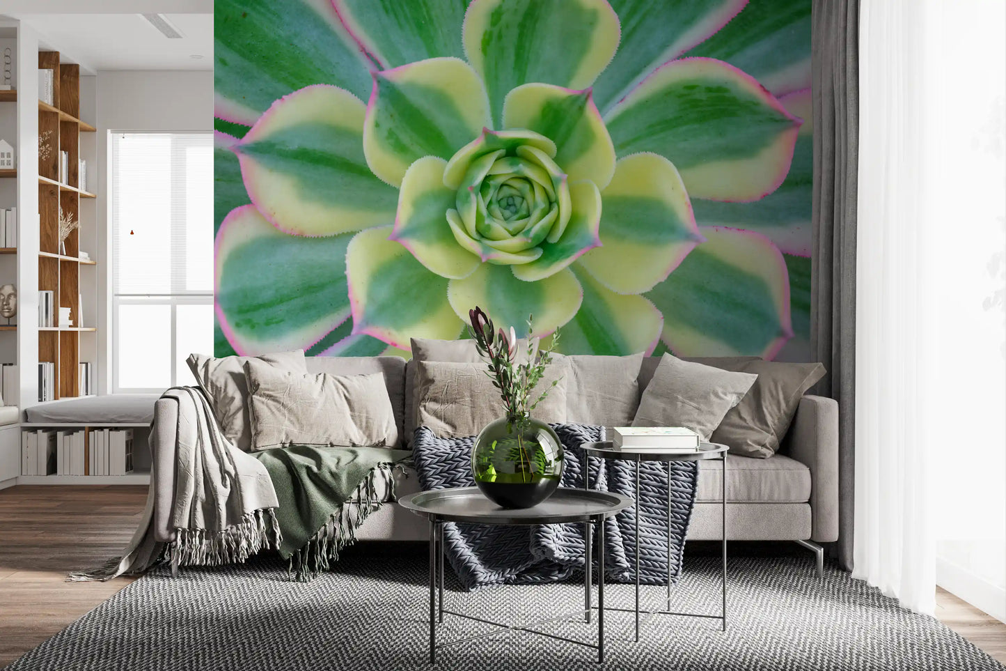 Succulent Serenity Wall Mural