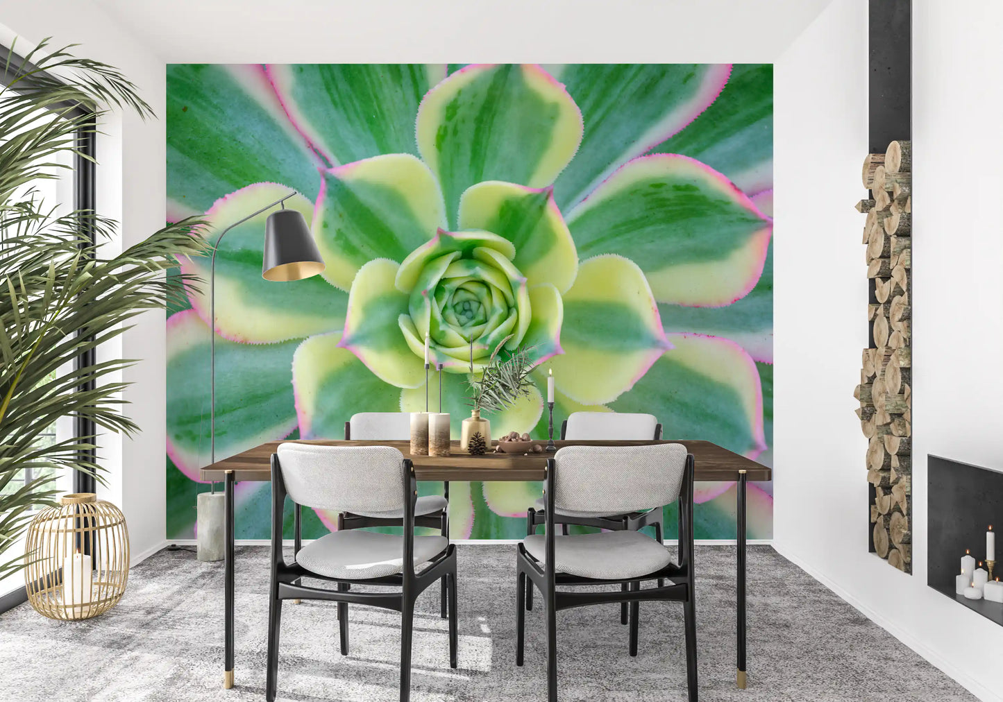Succulent Serenity Wall Mural