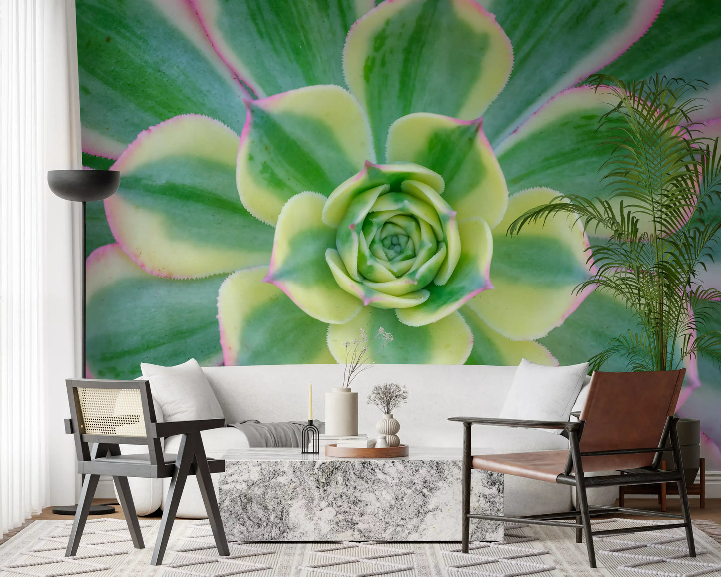 Succulent Serenity Wall Mural