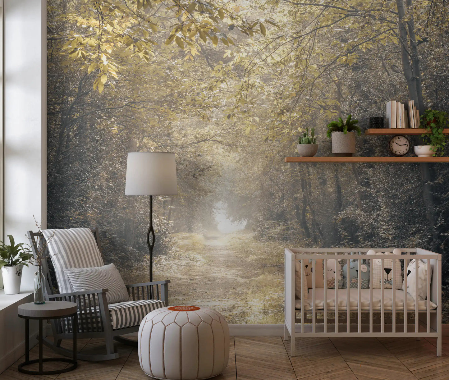 Forest Glow Pathway Wall Mural