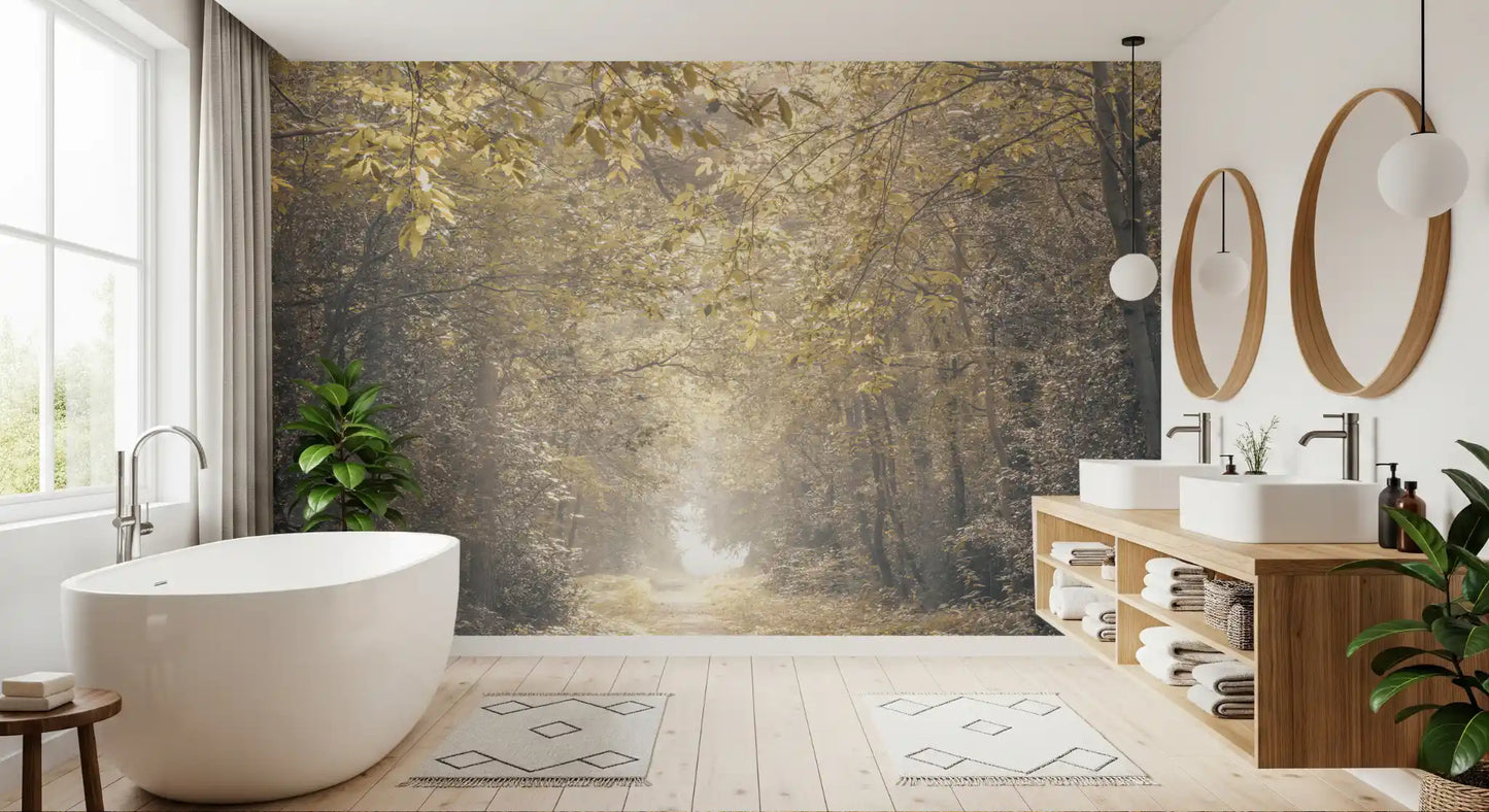 Forest Glow Pathway Wall Mural