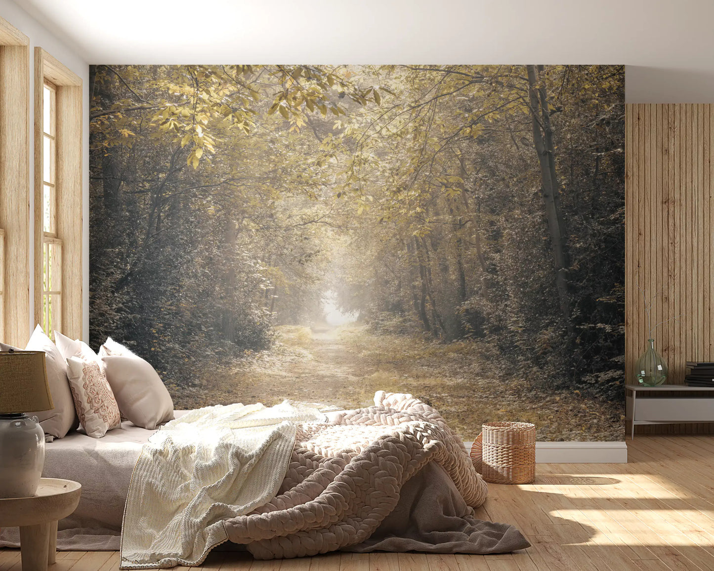 Forest Glow Pathway Wall Mural