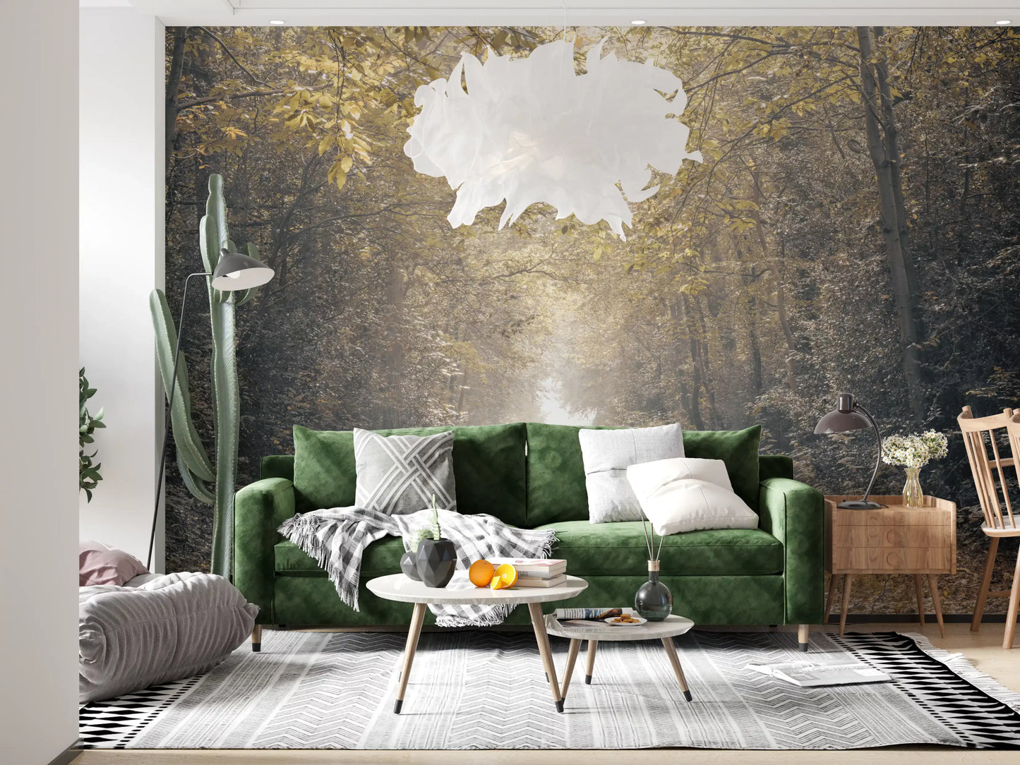 Forest Glow Pathway Wall Mural