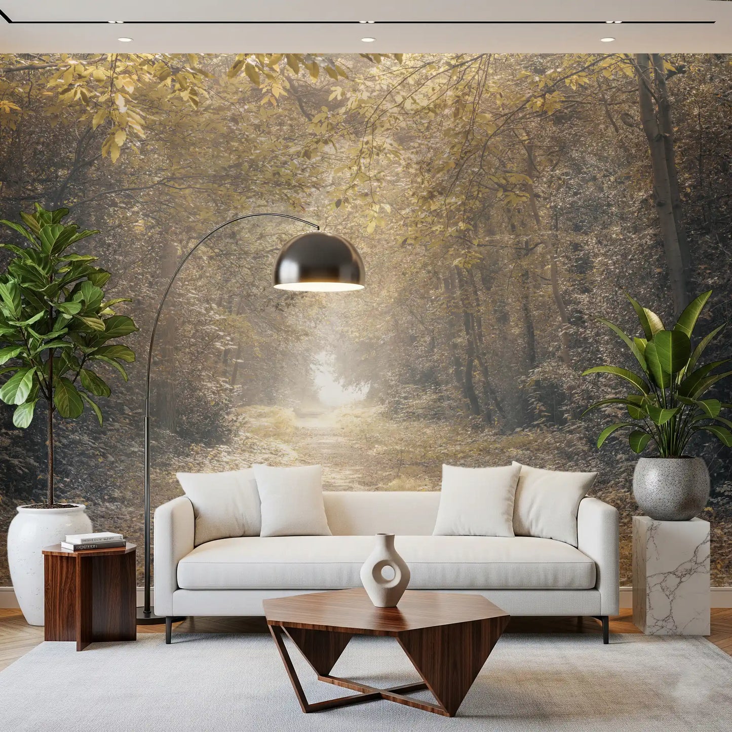 Forest Glow Pathway Wall Mural