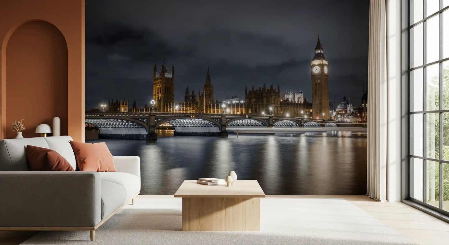 London's Illuminated Majesty Wall Mural