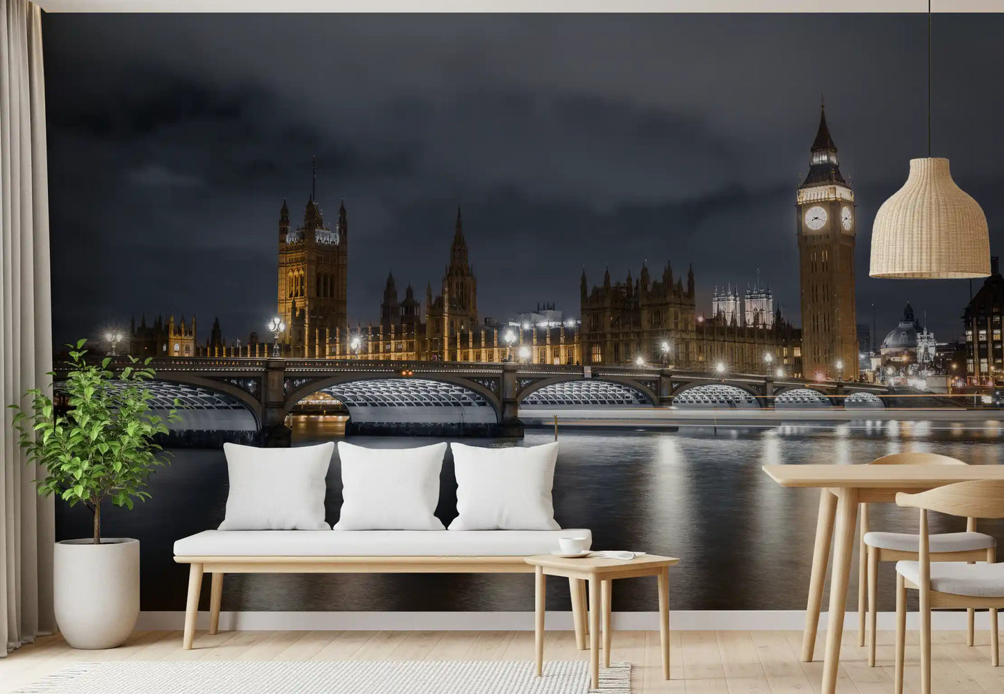 London's Illuminated Majesty Wall Mural